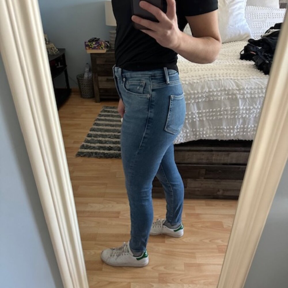 Good American High Waist Good Legs Skinny Jeans Size 6/28 - Picture 2 of 3